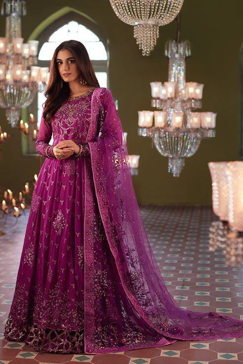 Mushq 3 Piece Embroidered Chiffon Suit (Shehrzaad)