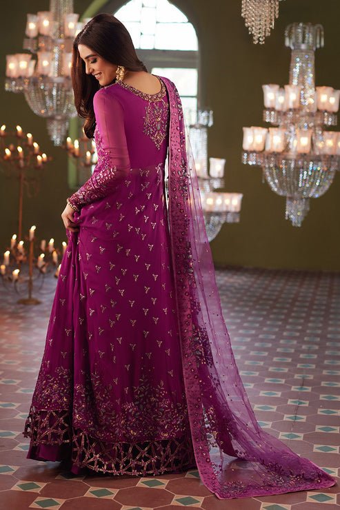 Mushq 3 Piece Embroidered Chiffon Suit (Shehrzaad)