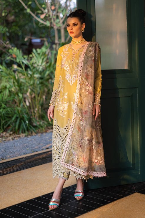 Mushq 3 Piece Embroidered Lawn Suit (MUNSS240207)