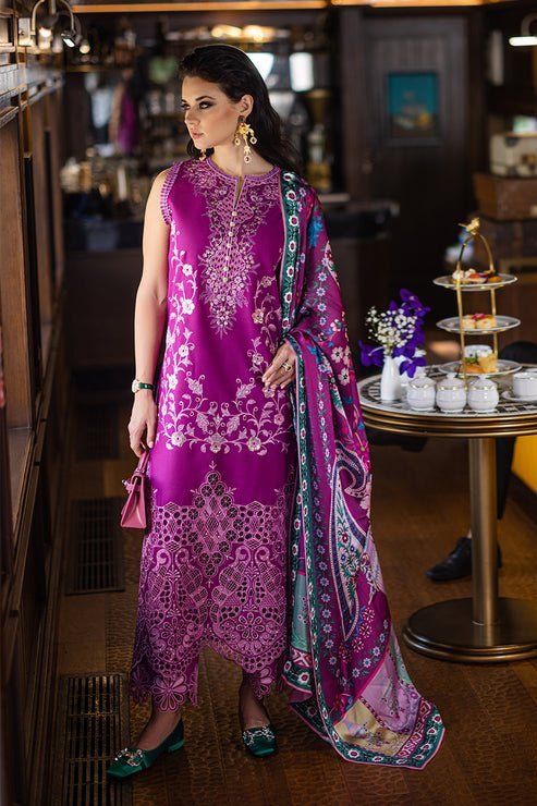 Mushq 3 Piece Embroidered Lawn Suit (MUNSS240209)
