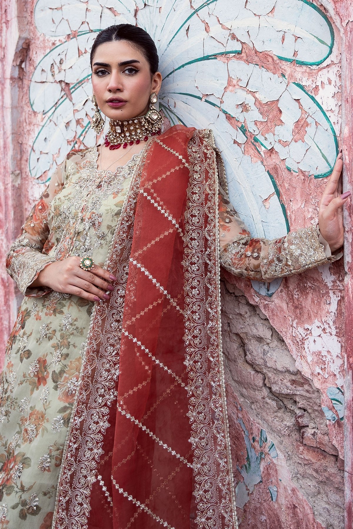 Motifz 3Pc Embroidered Organza Suit 4812-EILIYAH gulbuy.com