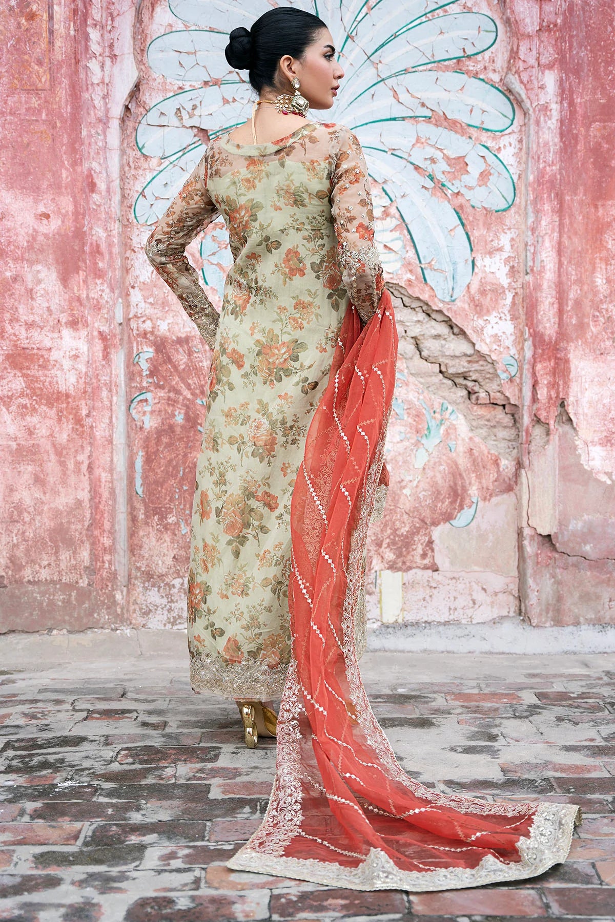 Motifz 3Pc Embroidered Organza Suit 4812-EILIYAH gulbuy.com