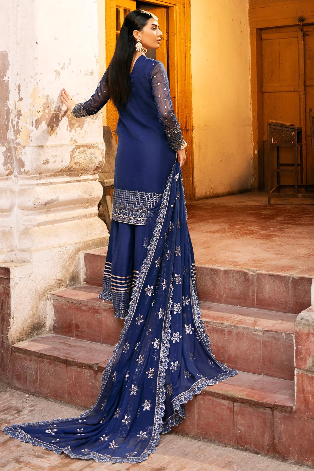 Motifz 3Pc Embroidered Organza Suit 4813-JASMIN gulbuy.com
