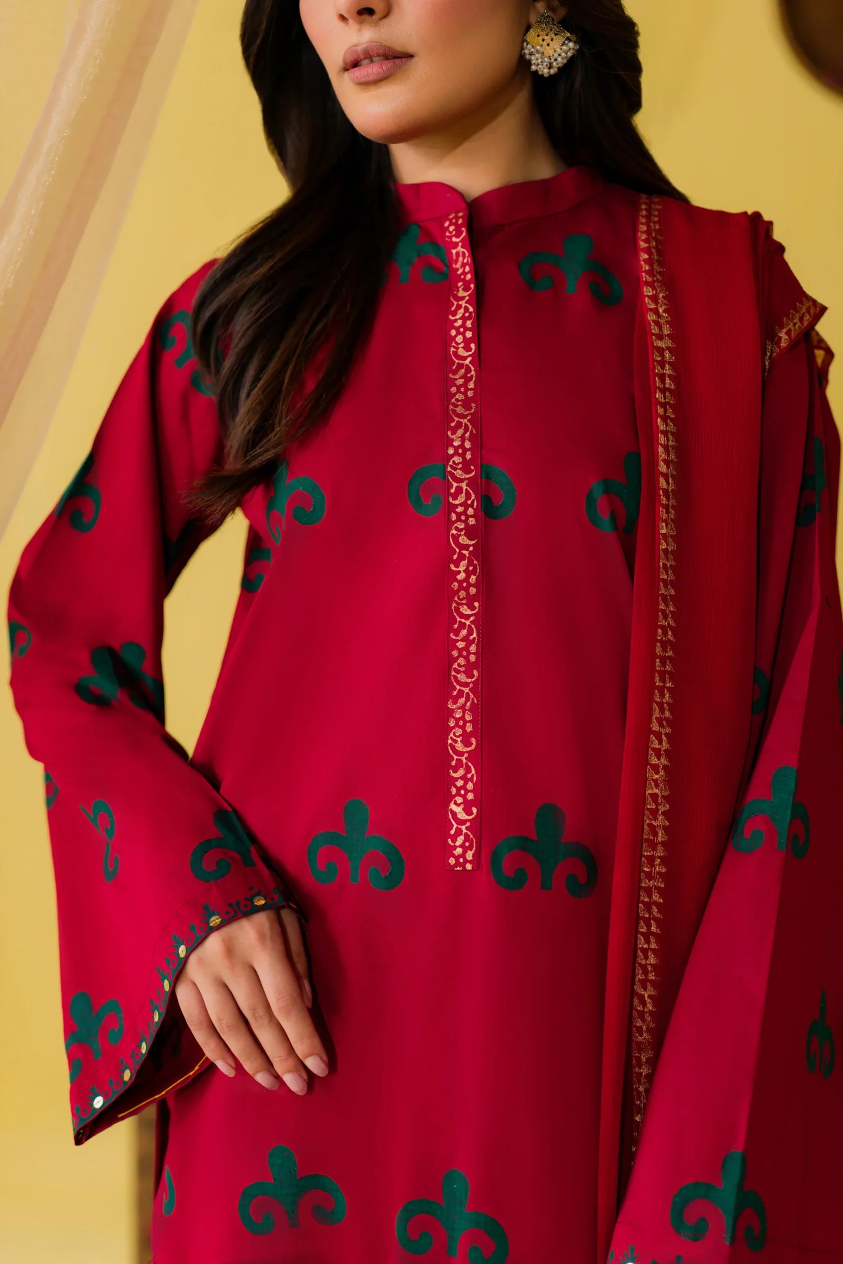 Kastoor 3Pc Printed Lawn Suit EF-340 gulbuy.com