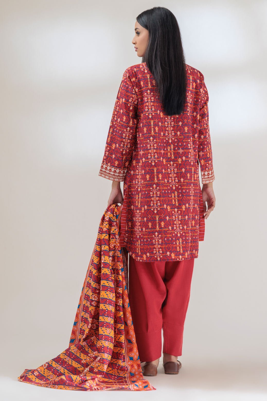 BONANZA SATRANGI 3PC KHADDAR PRINTED SUIT (PWS5233P51)