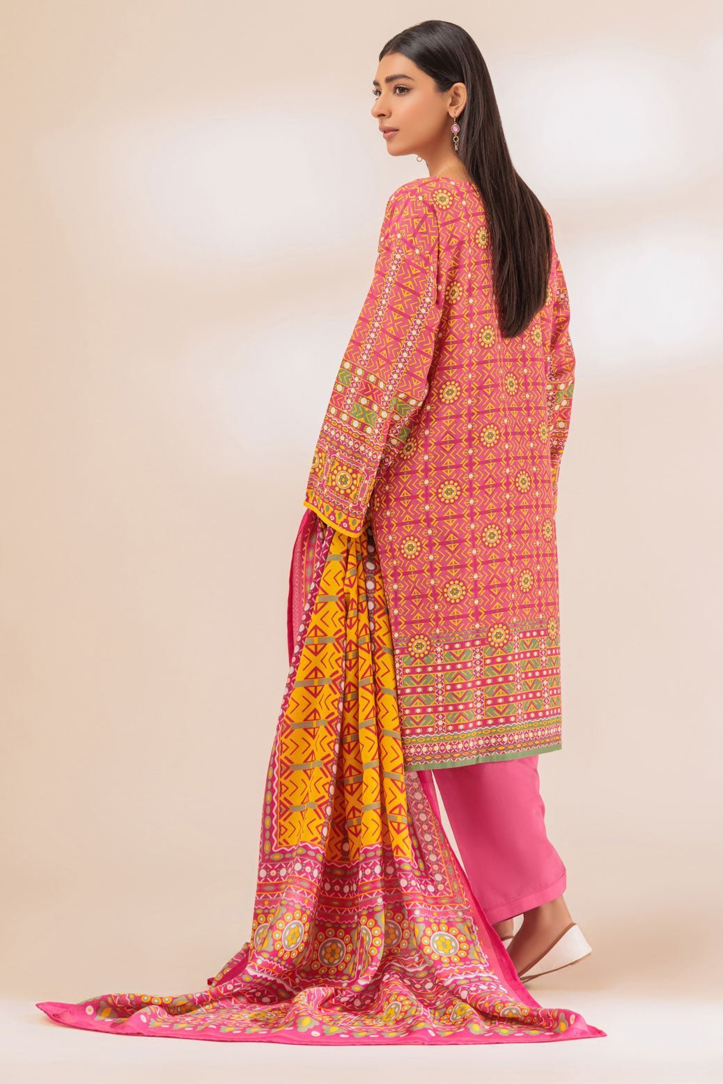BONANZA SATRANGI 3PC PRINTED KHADDAR SUIT (PWS6233P35)