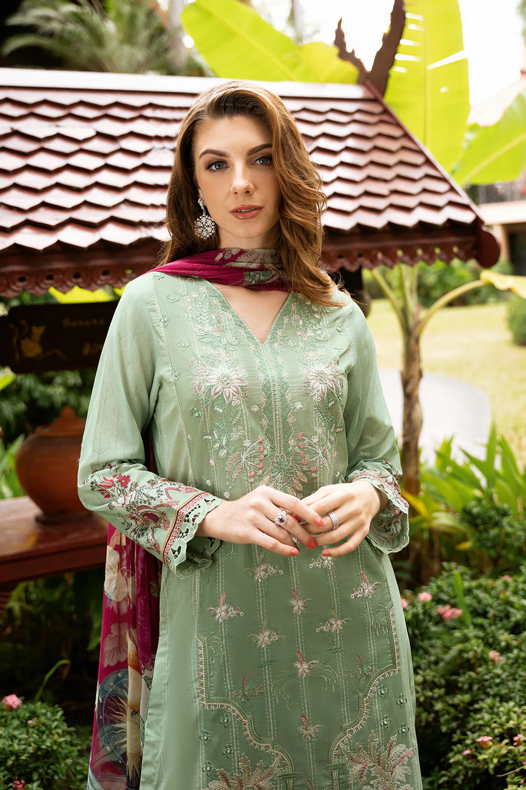 Ramsha 3Pc Embroidered Lawn Suit Y-1104 gulbuy.com