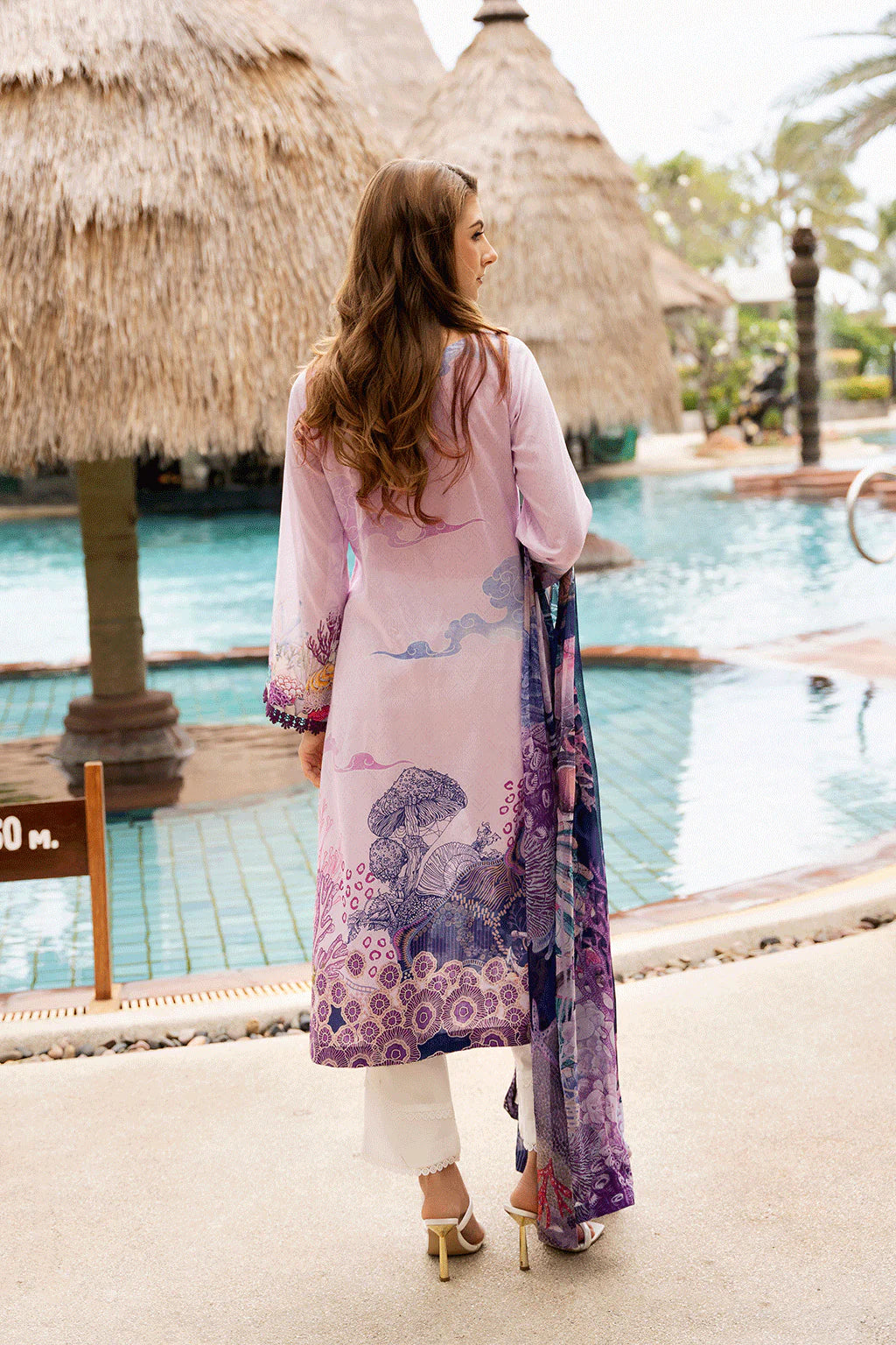 Ramsha 3Pc Embroidered Lawn Suit Y-1101 gulbuy.com