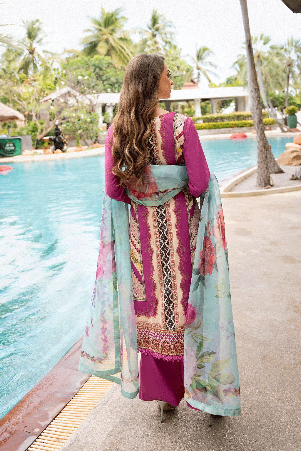 Ramsha 3Pc Embroidered Lawn Suit Y-1109 gulbuy.com