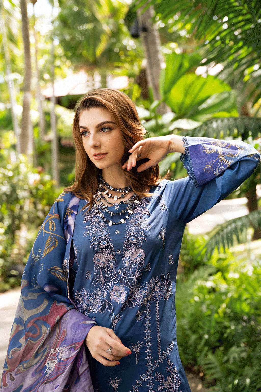 Ramsha 3Pc Embroidered Lawn Suit Y-1110 gulbuy.com