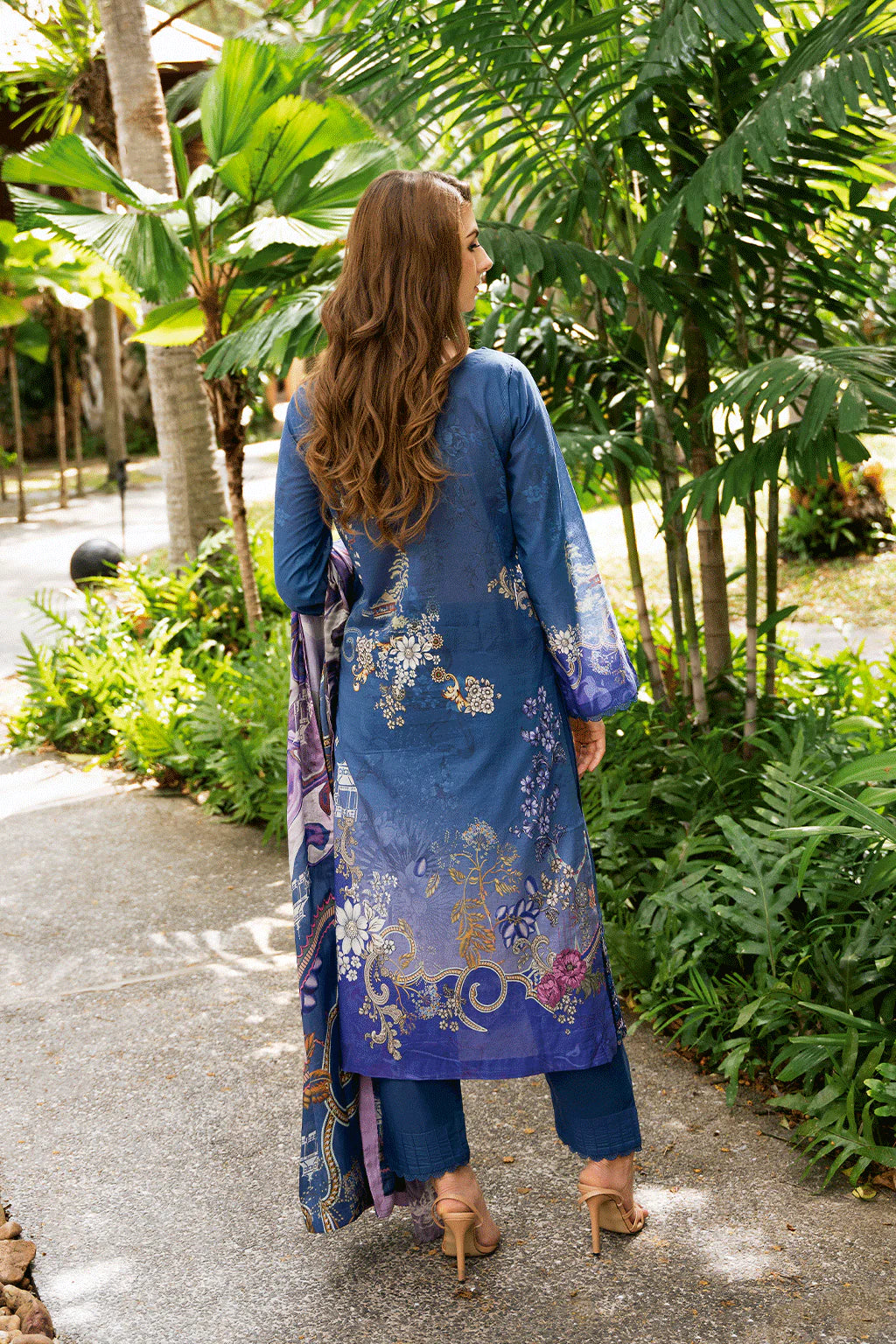 Ramsha 3Pc Embroidered Lawn Suit Y-1110 gulbuy.com