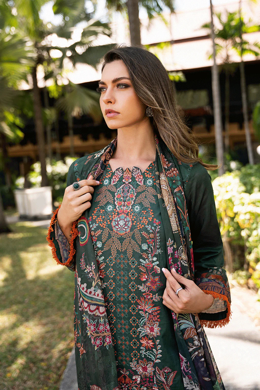 Ramsha 3Pc Embroidered Lawn Suit Y-1107 gulbuy.com
