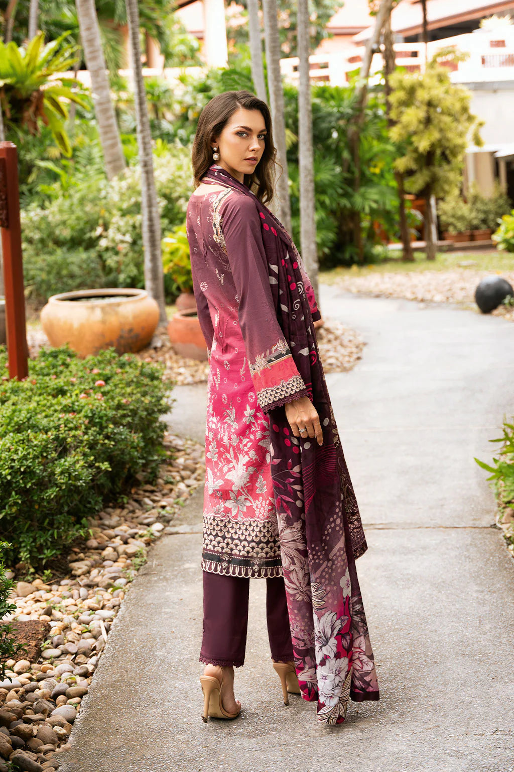 Ramsha 3Pc Embroidered Lawn Suit Y-1102 gulbuy.com