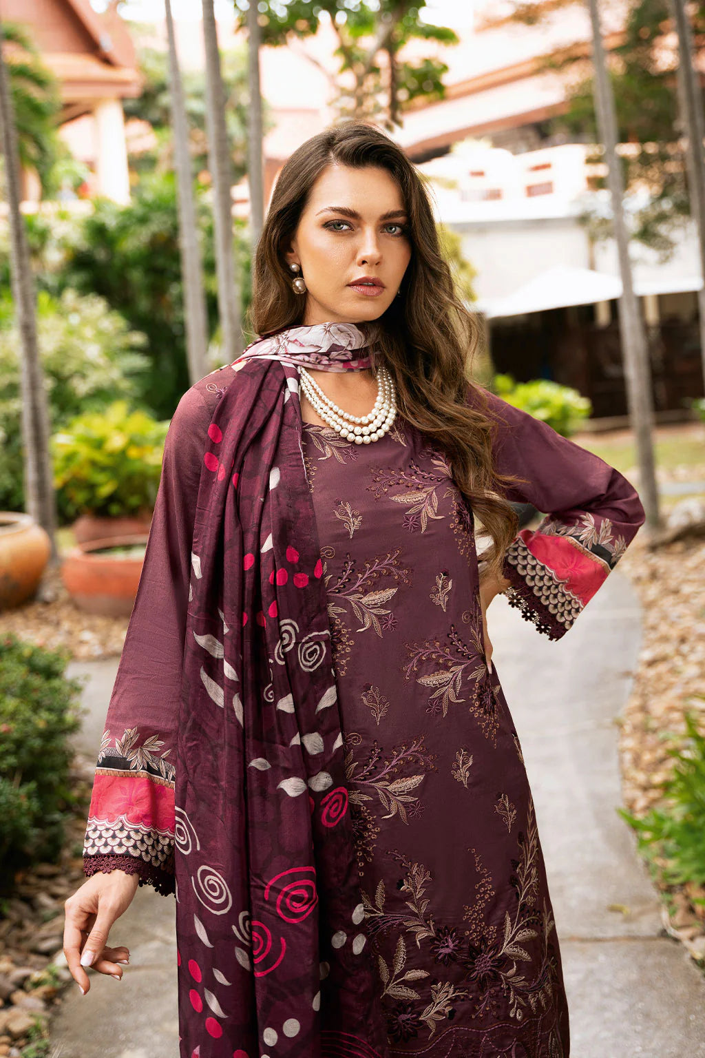 Ramsha 3Pc Embroidered Lawn Suit Y-1102 gulbuy.com