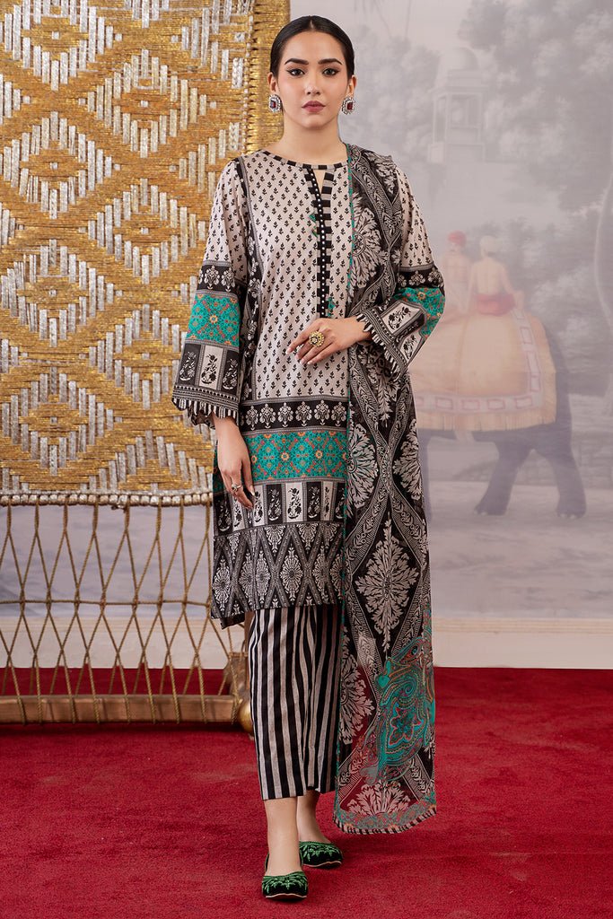 Charizma 3 Piece Printed Lawn Suit (CPM-4-09)