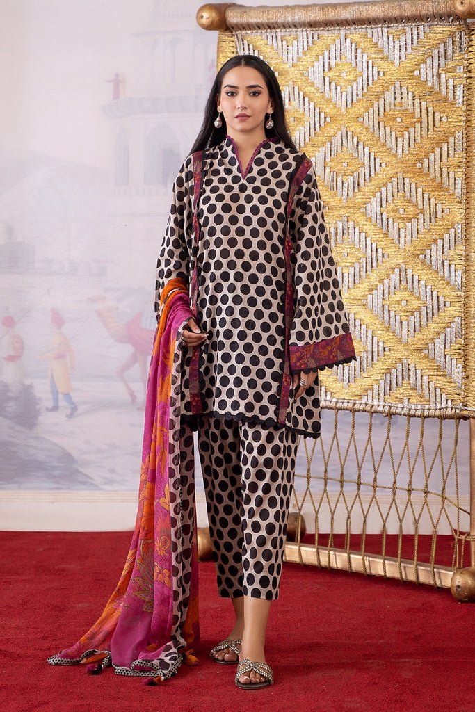 Charizma 3 Piece Printed Lawn Suit (CPM-4-271)