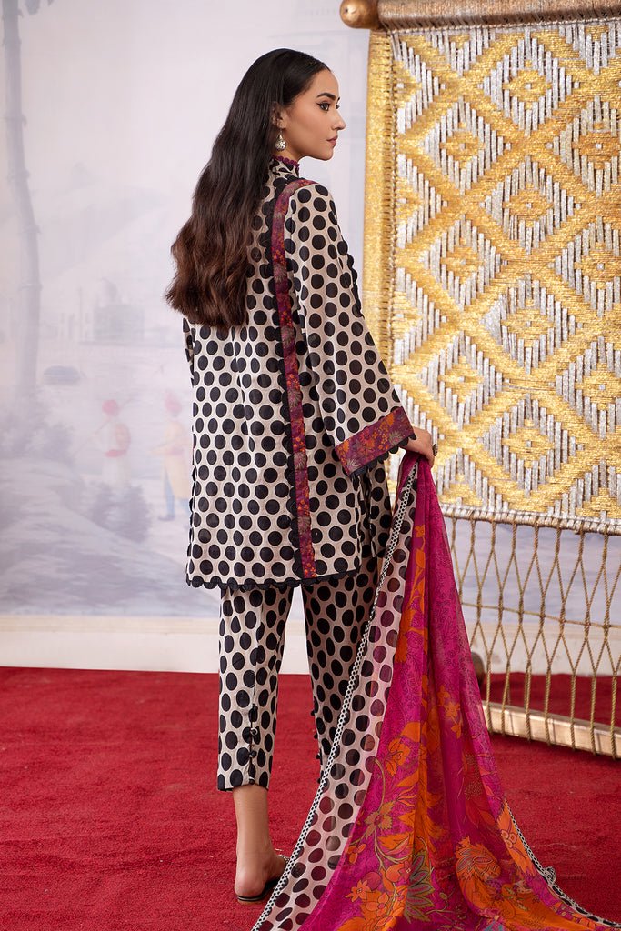 Charizma 3 Piece Printed Lawn Suit (CPM-4-271)
