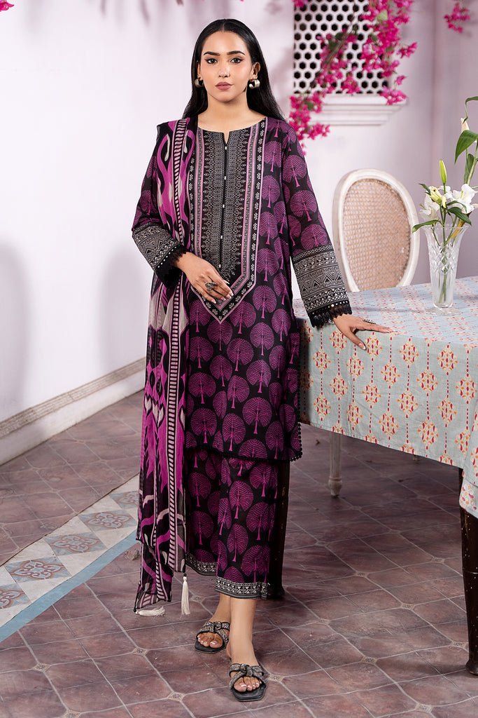 Charizma 3 Piece Printed Lawn Suit (CPM-4-010)