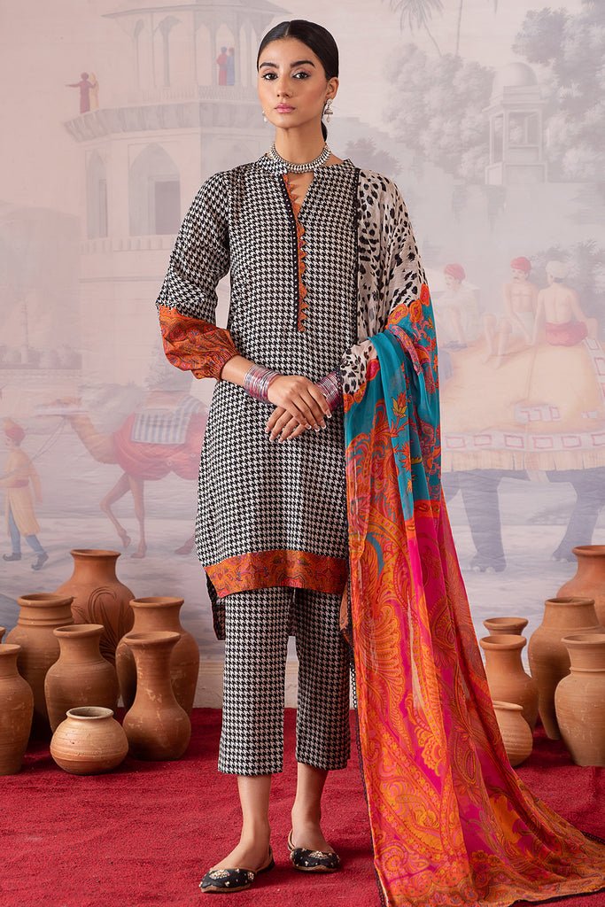 Charizma 3 Piece Printed Lawn Suit (CPM-4-04)