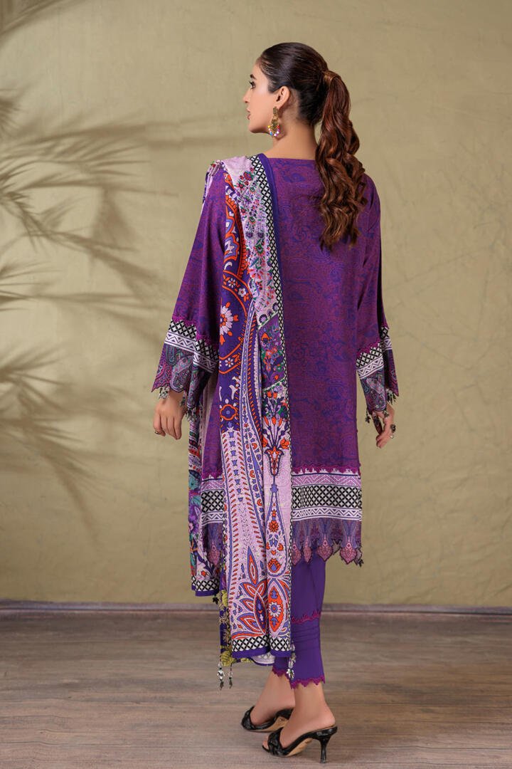 BONANZA SATRANGI 3PC PRINTED KHADDAR SUIT (RWR223P12B)