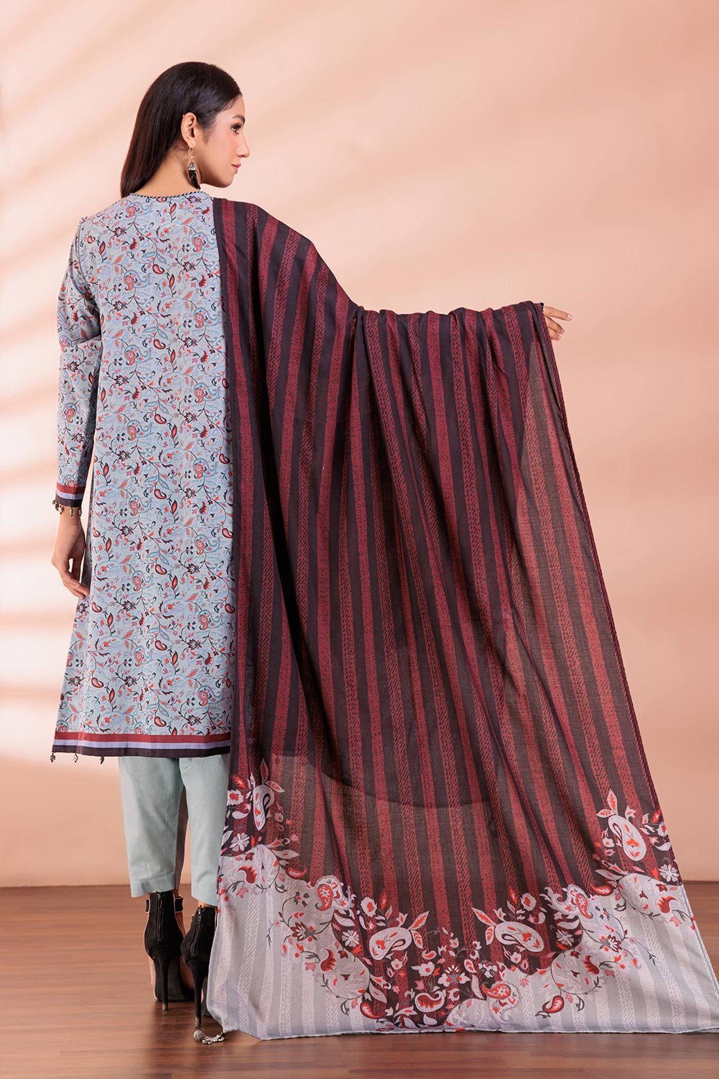 BONANZA SATRANGI 3PC PRINTED KHADDAR SUIT (RWR223P25)