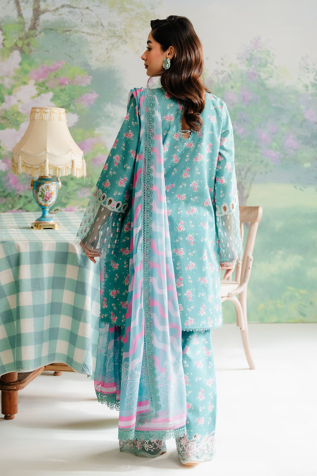 AFROZEH 3PC EMBROIDERED LAWN SUIT (632-Erasmus)