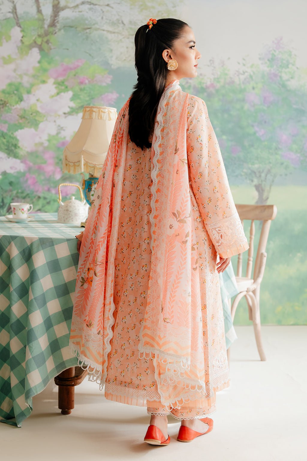 AFROZEH 3PC EMBROIDERED LAWN SUIT (6310-Buttercup)