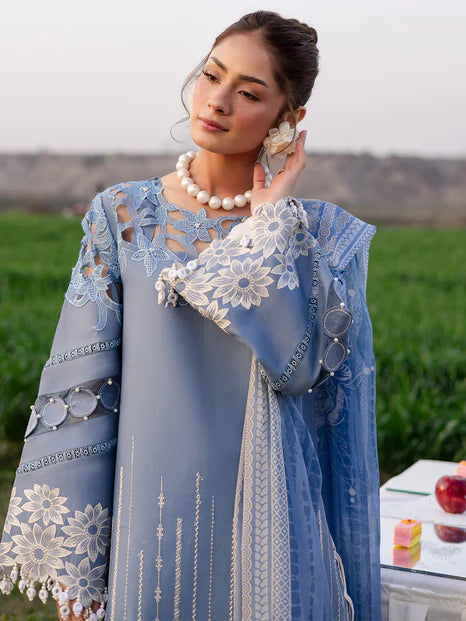 Parishay 3Pc Printed Cambric Suit SHG-10 gulbuy.com