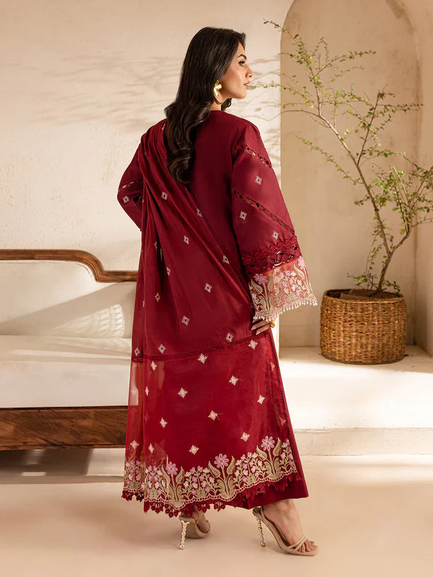 Parishay 3Pc Embroidered Lawn Suit SG-12 gulbuy.com