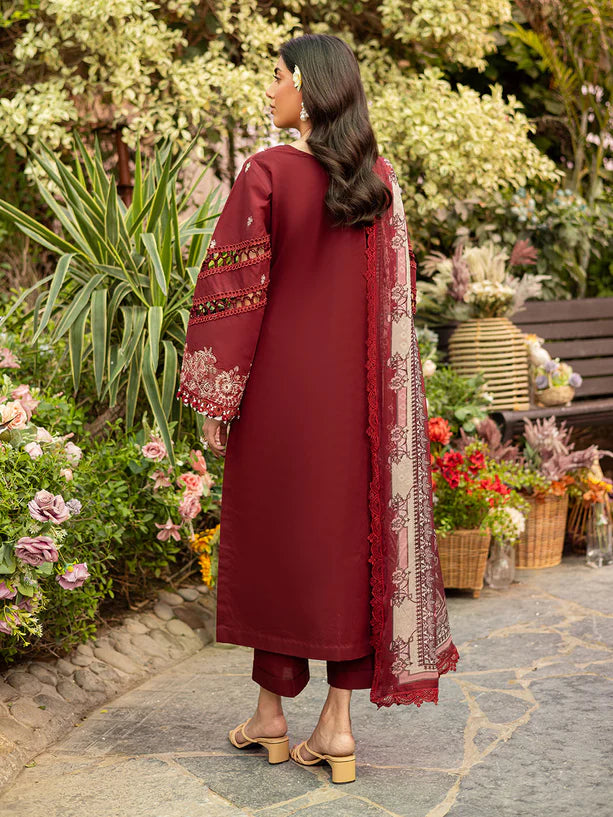Parishay 3Pc Embroidered Lawn Suit SHR - 01 gulbuy.com