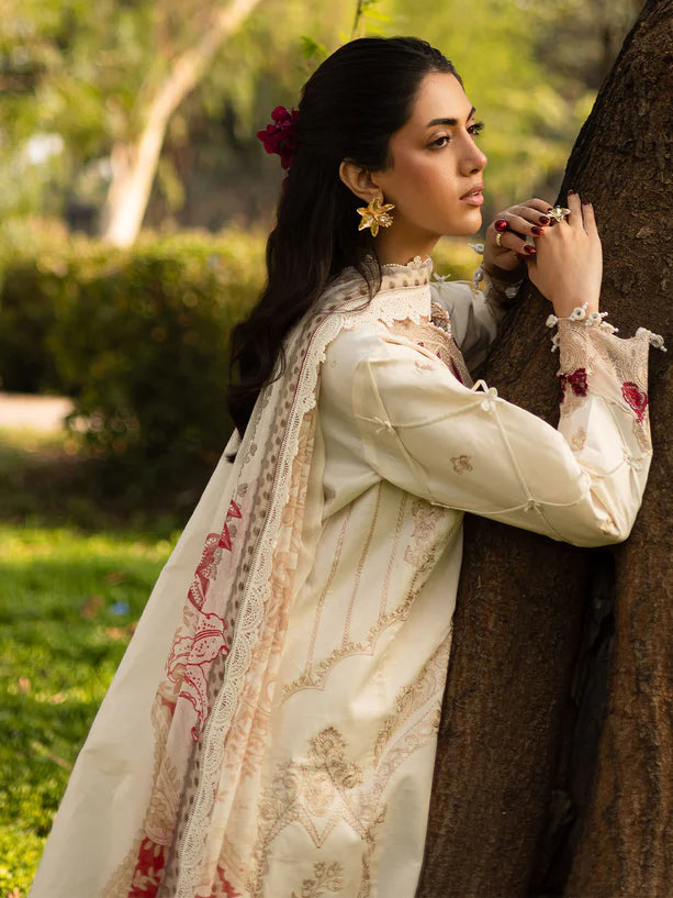 Parishay 3Pc Embroidered Lawn Suit SHR-07 gulbuy.com