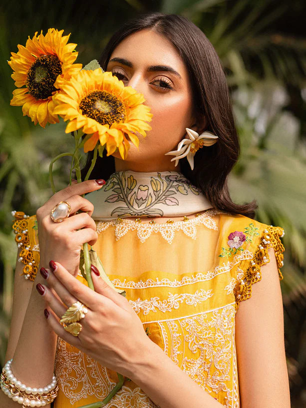 Parishay 3Pc Embroidered Lawn Suit SHR-09 gulbuy.com