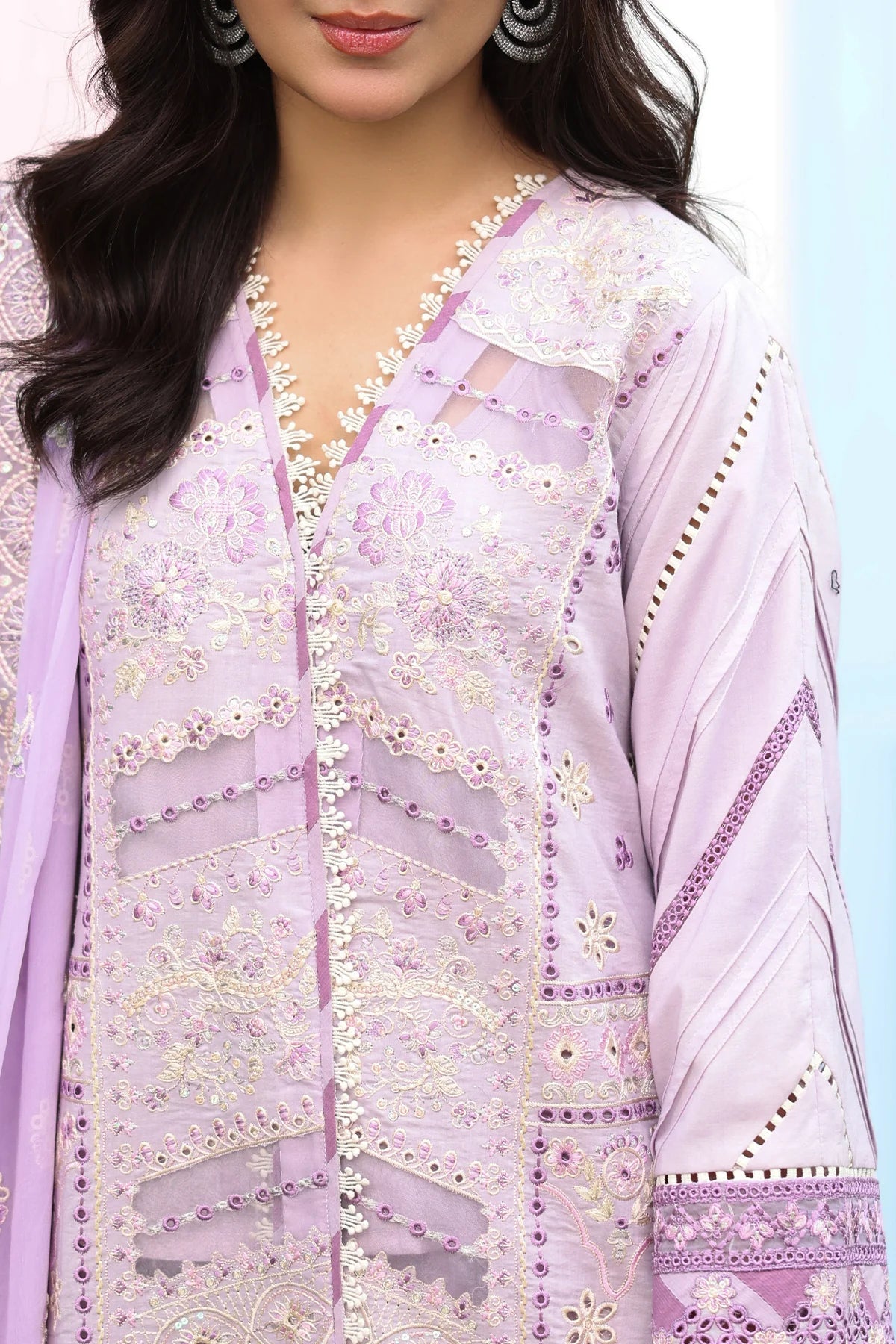 Imrozia 3Pc Embroidered Lawn Suit SL 95 HALIMA gulbuy.com