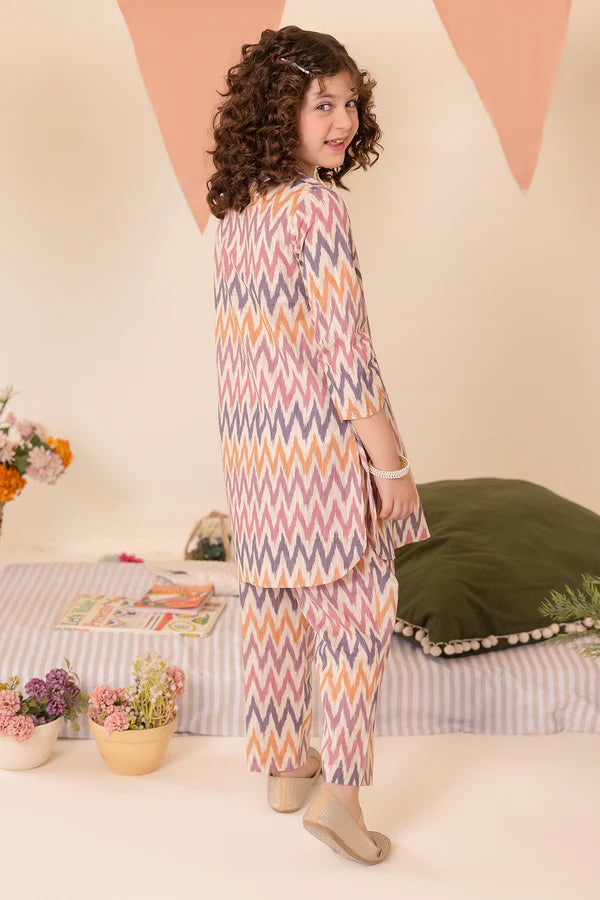 Saya 2Pc Printed Lawn Kids Suit KP2P-0477 gulbuy.com
