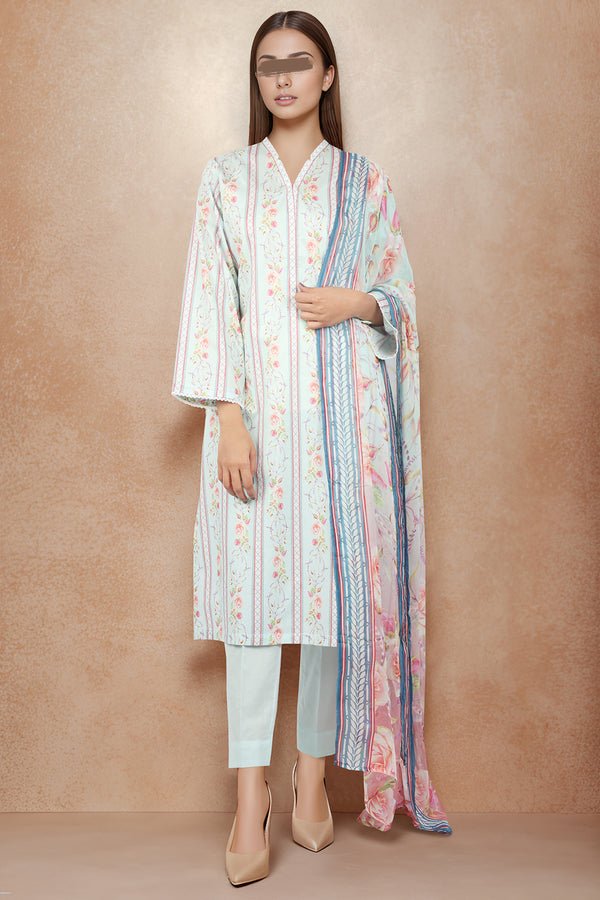 SAYA 3 PIECE PRINTED CAMBRIC SUIT (SP-4812)