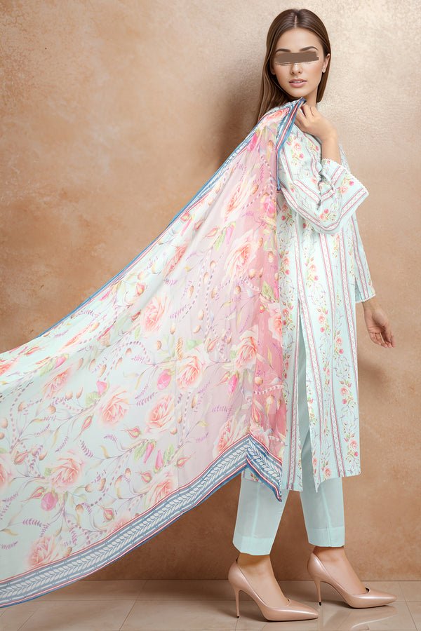 SAYA 3 PIECE PRINTED CAMBRIC SUIT (SP-4812)