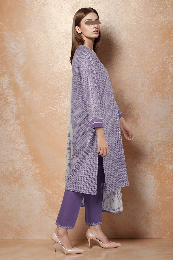 SAYA 3 PIECE PRINTED LAWN SUIT (SP-5109)
