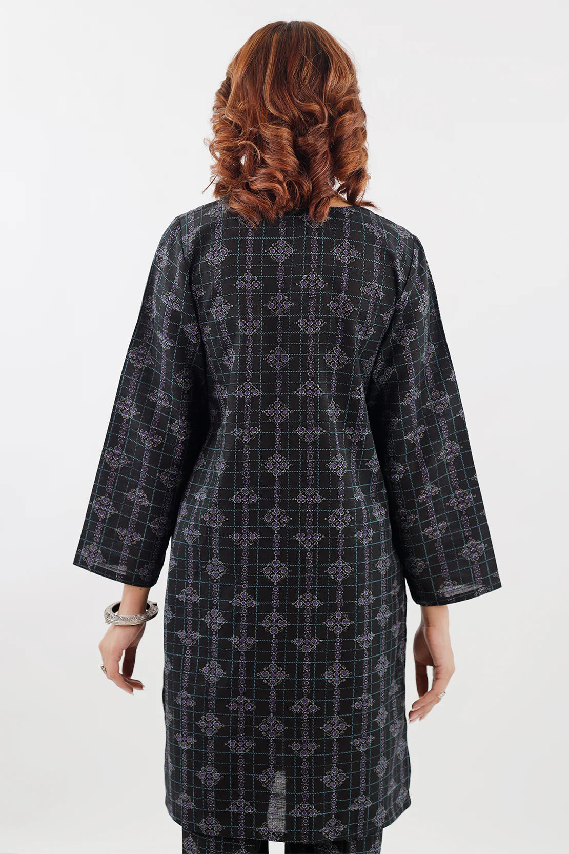 Saya 2Pc Printed Khaddar (Shirt/Trouser) SP-8858 (P16-24272-04B 2Pcs) S+T gulbuy.com