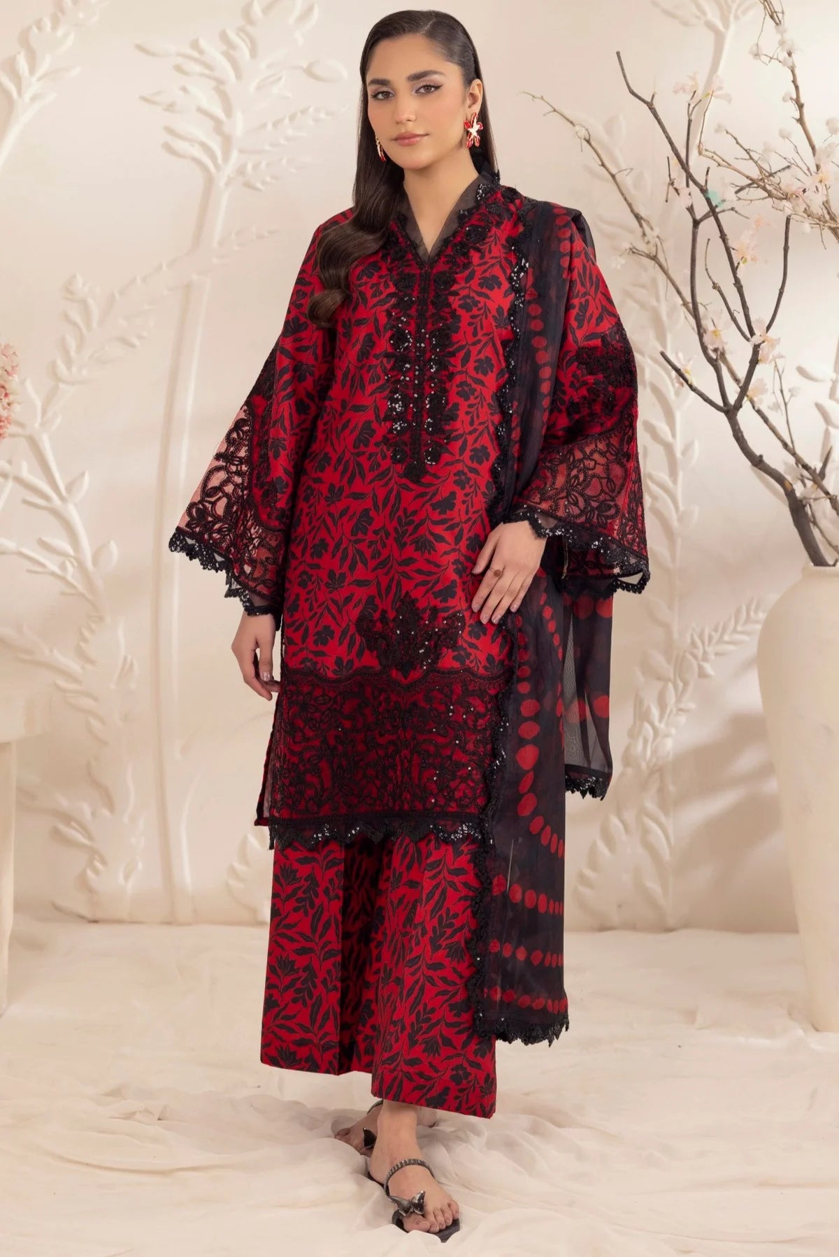 Mohagni 3Pc Embroidered Lawn Suit SPL-13 gulbuy.com