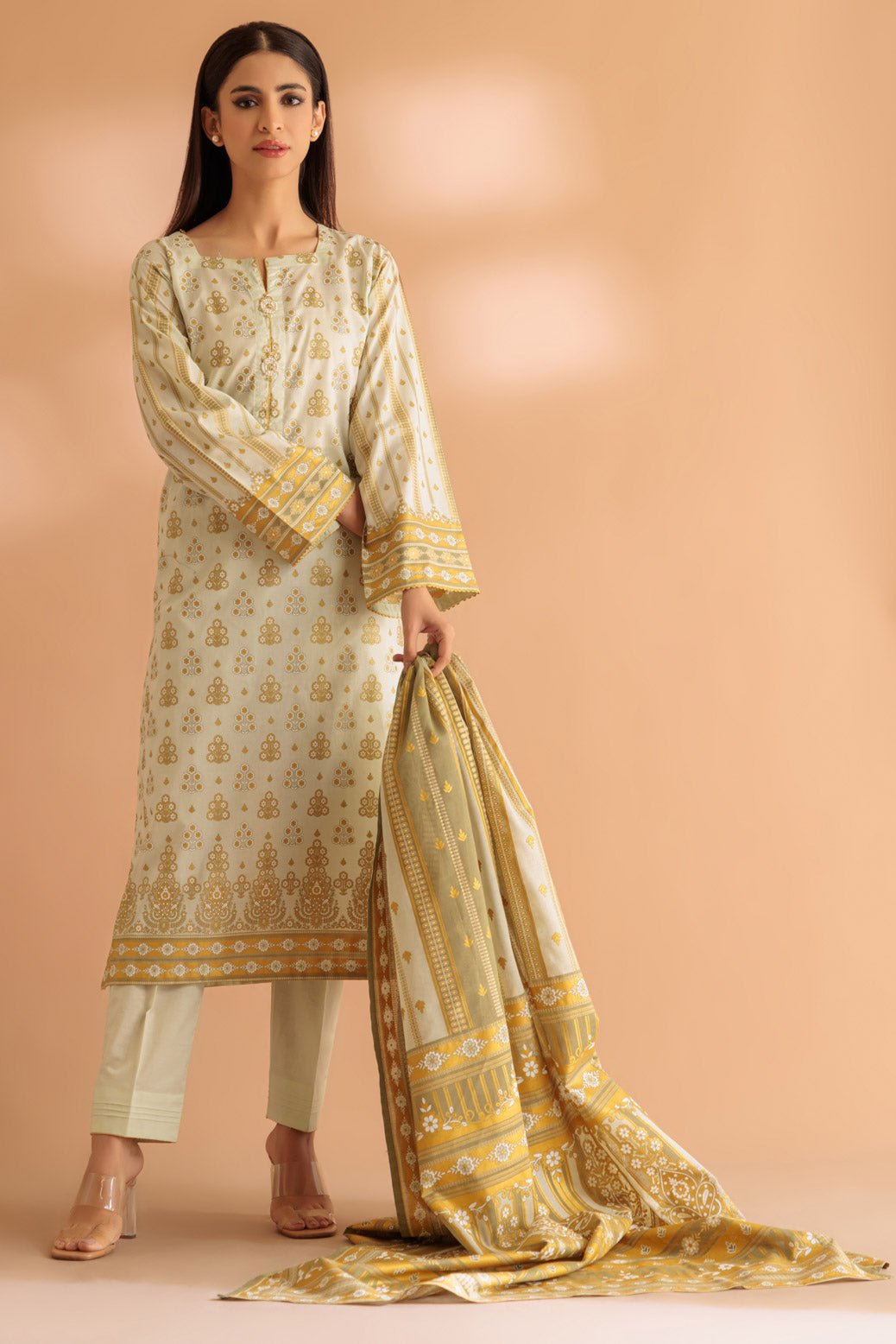 BONANZA SATRANGI 3PC PRINTED LAWN SUIT (SS2243P30)
