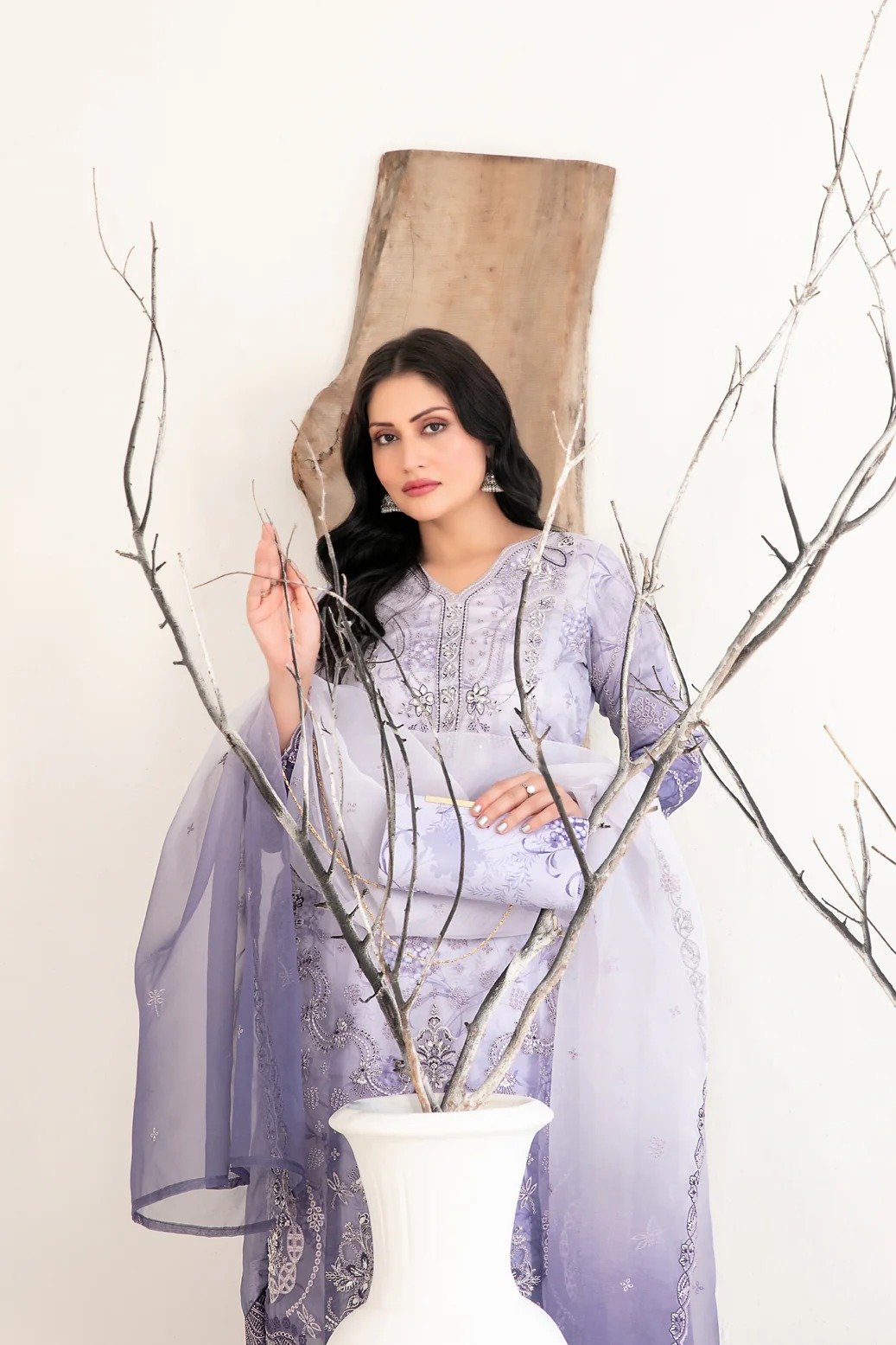 Tawakkal 3Pc Embroidered Lawn Suit D-2223-Mulan gulbuy.com