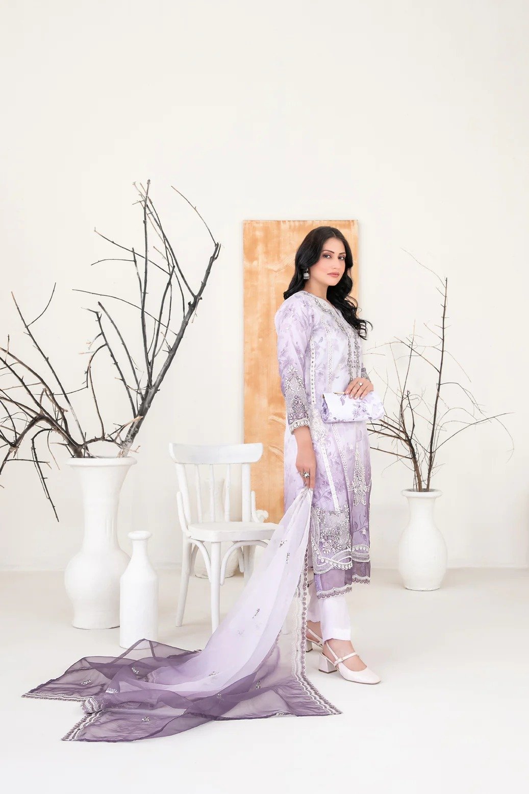 Tawakkal 3Pc Embroidered Lawn Suit D-2223-Mulan gulbuy.com