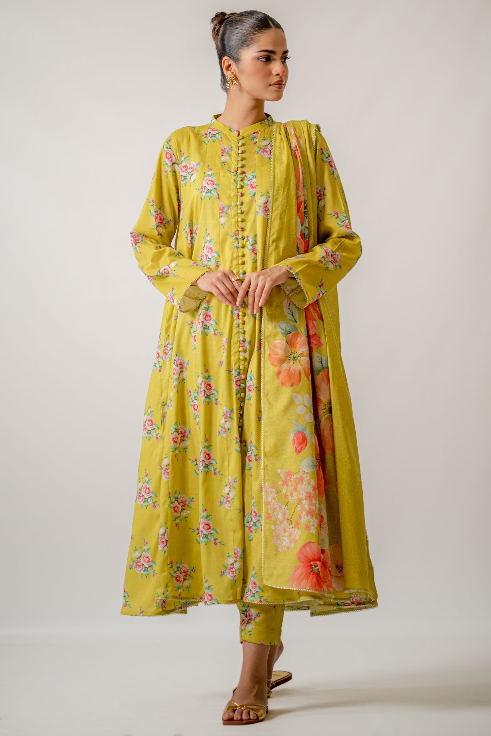 Ego 3 Piece Printed Lawn Suit (U00423-999-GN0)