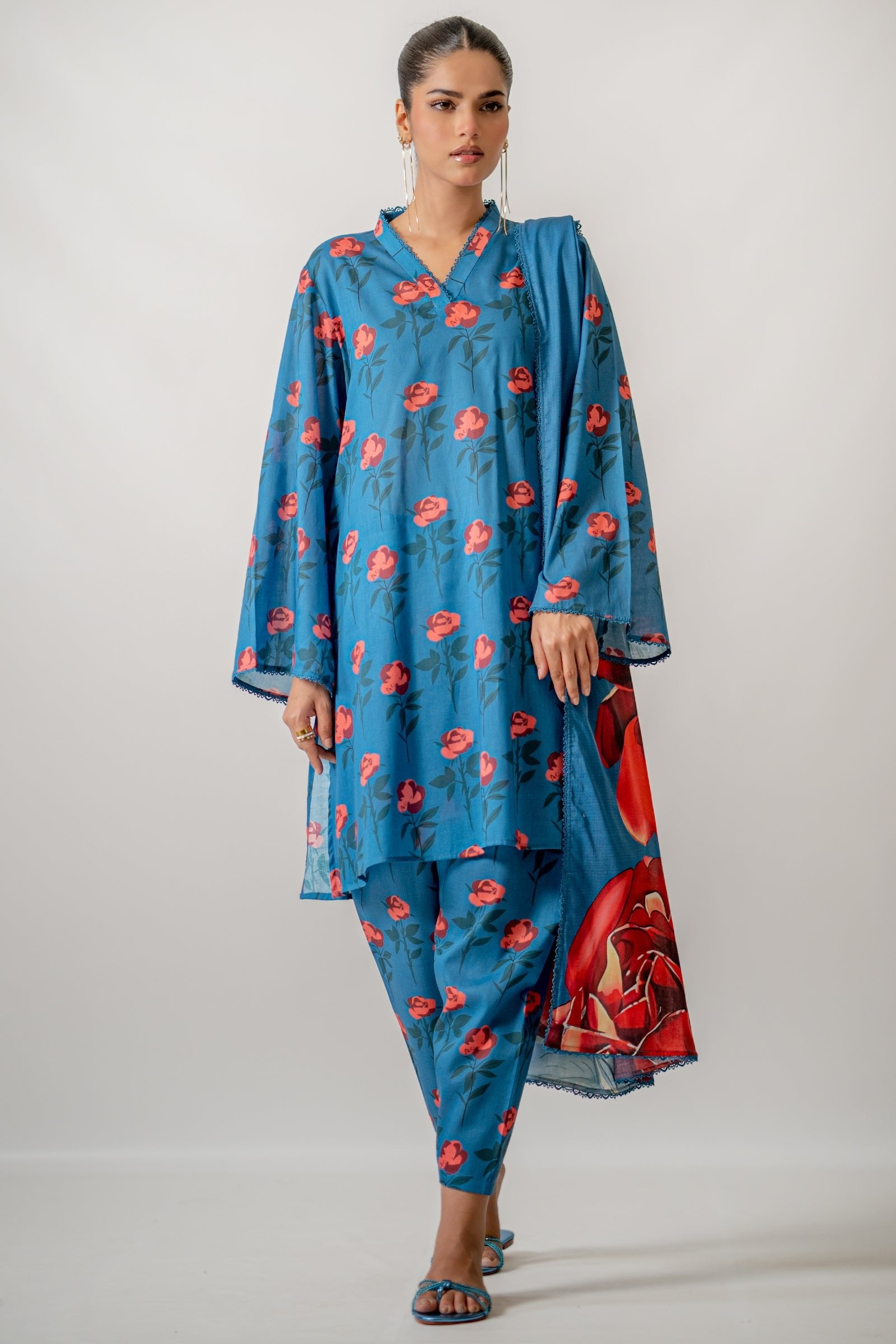 Ego 3 Piece Printed Lawn Suit (U00430-999-BL0)