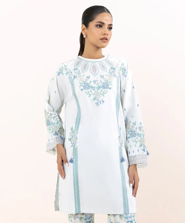 Sapphire 2Pc Embroidered Lawn Suit U2TEDY25V614 gulbuy.com