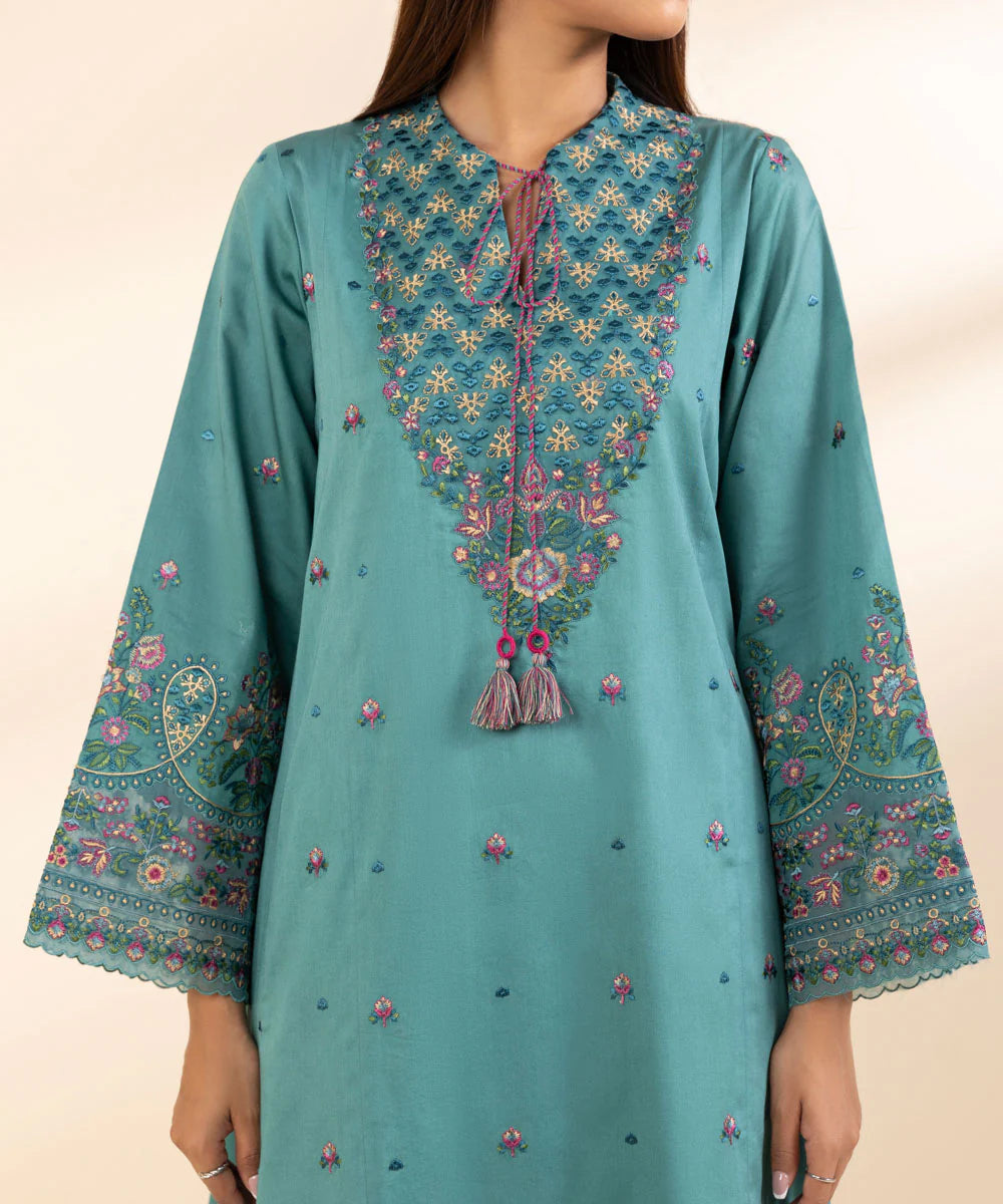 Sapphire 3Pc Embroidered Khaddar Suit U3PEST24V951 gulbuy.com