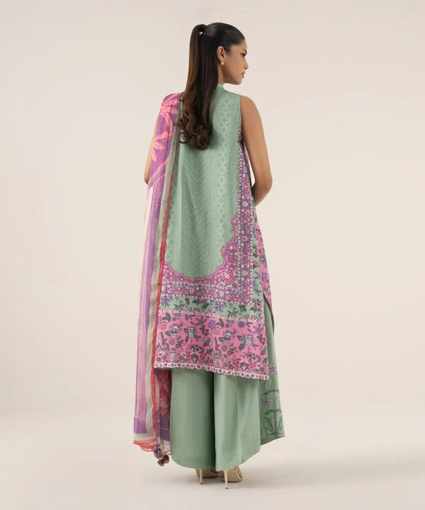 Sapphire 3Pc Embroidered Lawn Suit U3PEDY25V529 gulbuy.com