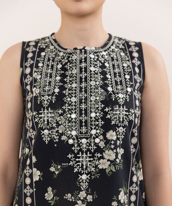 Sapphire 3Pc Embroidered Cotton Suit U3PEDY25V612 gulbuy.com