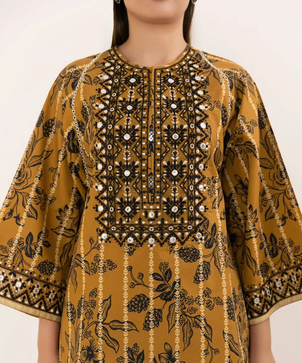 Sapphire 3Pc Embroidered Cotton Suit U3PEDY25V614 gulbuy.com