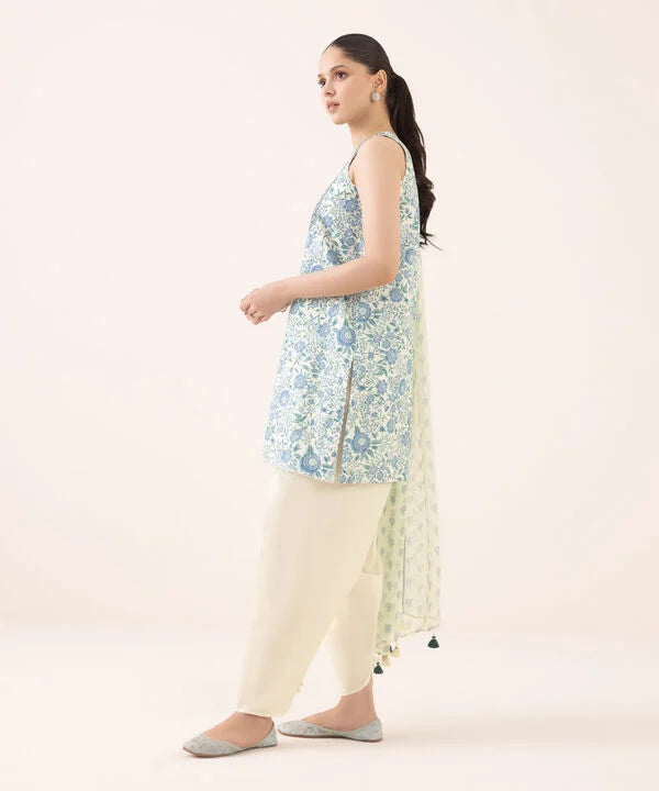 Sapphire 3Pc Embroidered Cotton Suit U3PEDY25V619 gulbuy.com